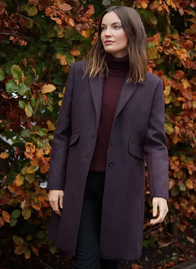 Irish Tweed Mid-Length Coat